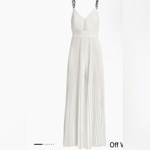 Alice and Olivia Pleated chain strap jumpsuit NWT Size 0